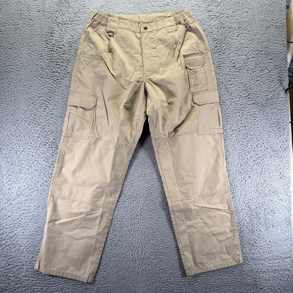 5.11 Tactical Pant Mens 36x32 Brown Cargo Straight Leg Workwear Utility Travel